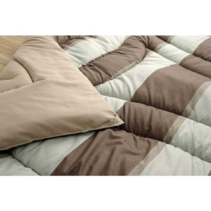 寝具　洗える　掛け布団　東レマッシュロン綿　軽量　かさ高　色柄選べる　日本製　シングルロング　ボーダーブルー　約150×210cm |  | 19