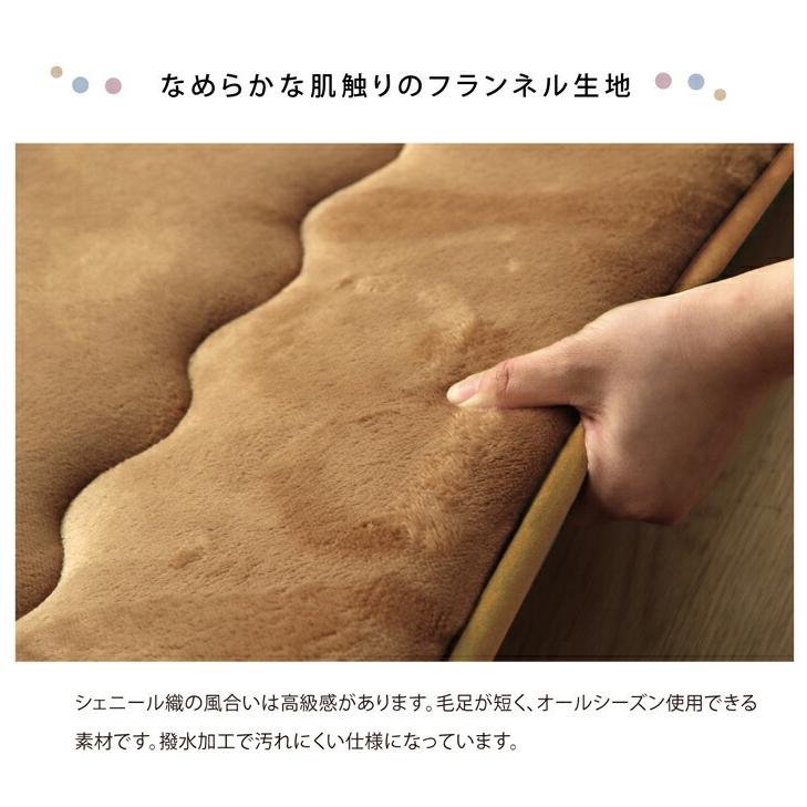 送料無料 国産固綿40mm使用 フランネル生地 ふっくら敷 スムースF敷 約190×190cm 正方形 こたつ敷布団 敷ラグ 敷カーペット  プレイマット キッズ 子供部屋 |  | 03