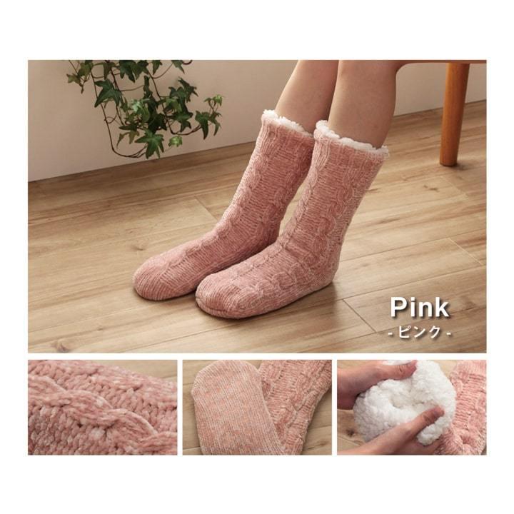 ソックス ルームソックス レディース 洗える 室内 もこもこ あったか 秋冬 冷え性 おしゃれ ギフト 足元がぽかぽか 裏ボア 滑り止め付き 靴下 ルームシューズ |  | 08