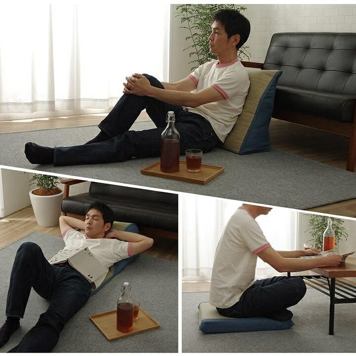 い草 くつろぐ ごろ寝 寄りかかり クッション さらさら 消臭 シンプル 約60×50×20cm |  | 03