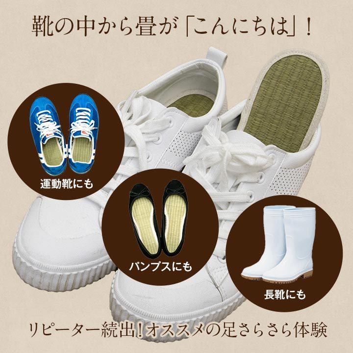 介護 サポート ヘルスケア インソール 日本製 抗菌 防臭 消臭 アレルプルーフ い草 無染土 レディース メンズ 調湿 におい対策 中敷き なかじき ナカジキ 足 |  | 02