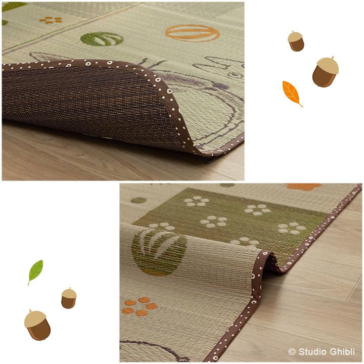 国産 となりのトトロ  ととろ カーペット おすすめ おしゃれ 人気 い草ラグ 『トトロ 和ごころ』 約176×230cm 上敷きカーペット イ草 いぐさ い草上敷き 茣蓙 |  | 08