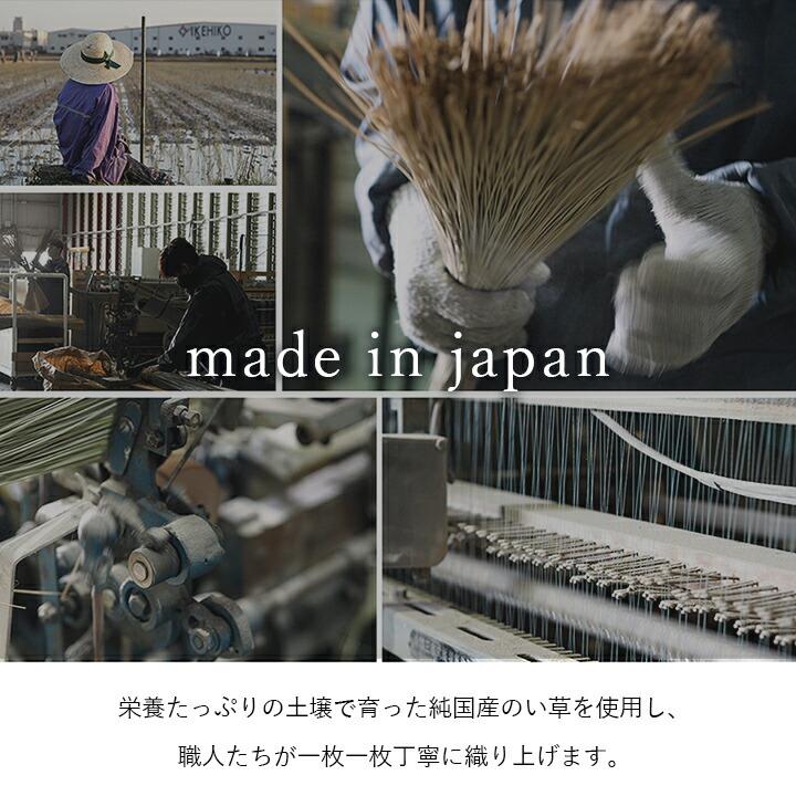 国産 い草ラグ カーペット ブロック調 おしゃれ おすすめ シンプル クッション性 約191×191cm ウレタン イ草 いぐさ い草上敷き ござ 茣蓙 シンプル ブロック柄 |  | 05