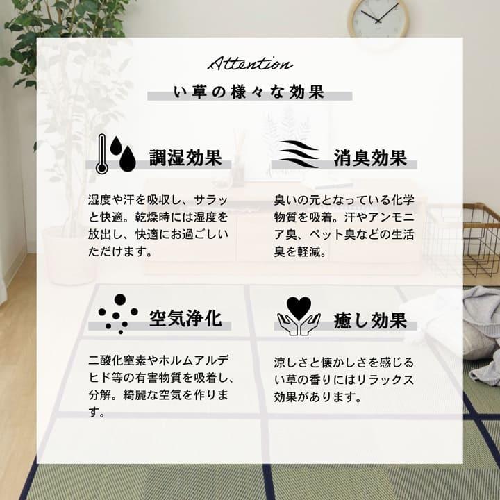 ラグ 長方形 夏用 い草 ブロック 格子柄 置き畳風 180×240cm 防臭 い草カーペット カーペット い草 ラグ ウレタン入り ふっくら い草ラグ い草上敷き 畳める |  | 04