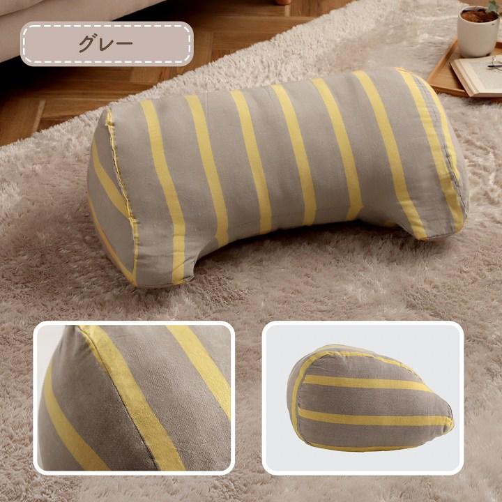 クッション 寄りかかり 日本製 オーガニックコットン 綿100% ボーダー 洗える 背もたれ 約60×35×25cm 背当て 腰当て ごろ寝枕 胸当て 読書 モダン おしゃれ |  | 14