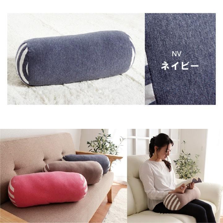 送料無料 クッション フロア マイクロファイバー 無地 エルマー 約20R×40cm 腰当て 座布団 坐布団 ざぶとん おしゃれ 高級感 |  | 09