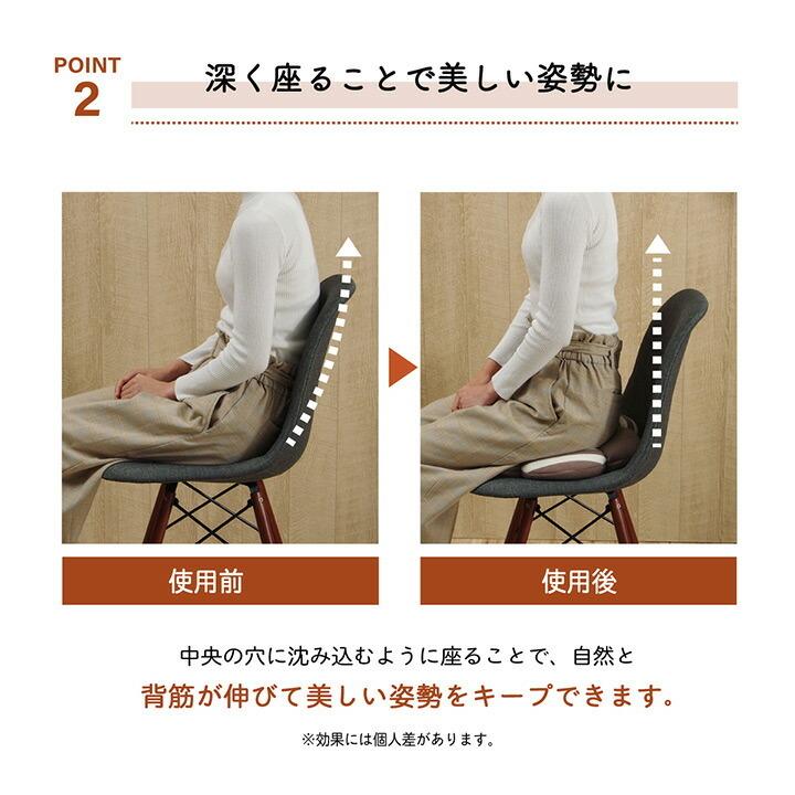 クッション 穴あき 円座 花 シンプル もっちり 低反発 ウレタン オフィス ドライブ 約40cm丸 |  | 04