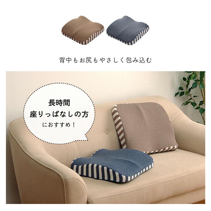 クッション シート 約39×40cm 背もたれ 在宅 テレワーク オフィス チェア 椅子 イス セアテ 背当 シンプル 無地 ウレタン 2WAY オールシーズン おしゃれ 可愛 |  | 02