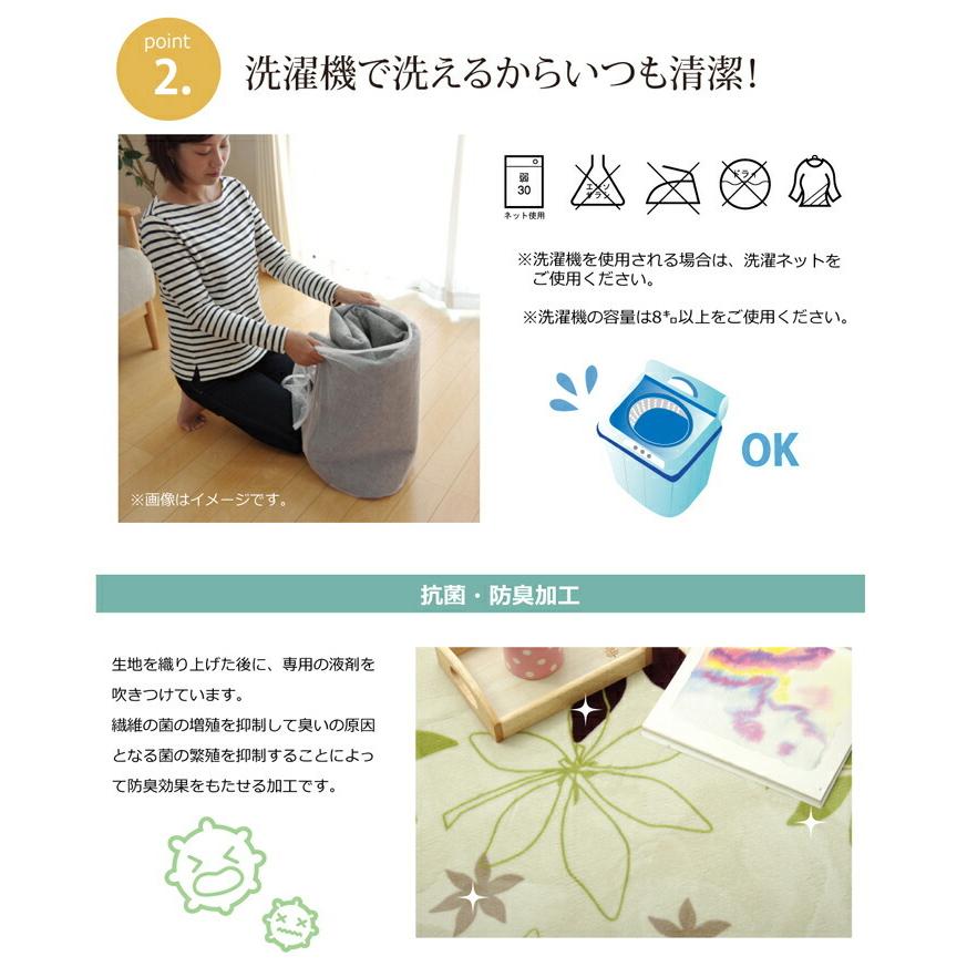 カーペット ラグマット ラグ 洗える 無地 円形 WSプランタ 約185cm丸 滑り止め すべり止め フロアマット ホットカーペットカバー 床暖房対応 床暖対応 絨毯 北欧 |  | 04