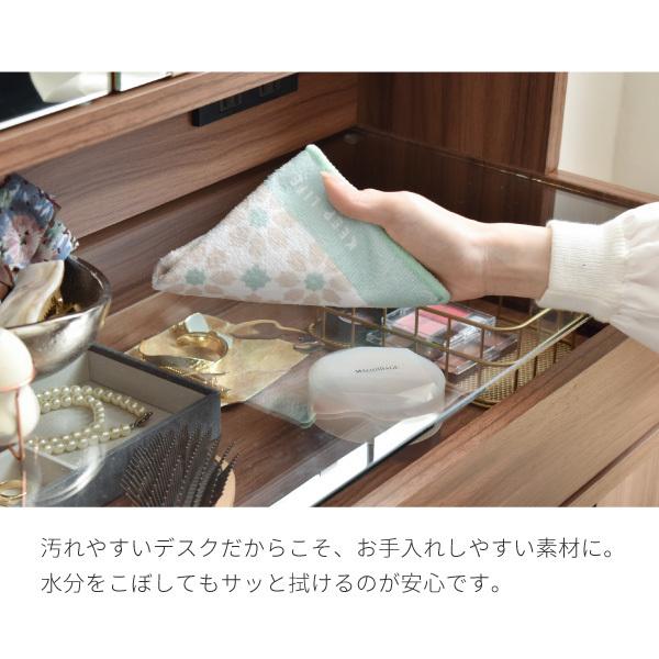 ガラスデスク 幅60 奥行35.5 高さ39.5 ガラス天板 ガラステーブル 引き出し ロータイプ ローデスク ローテーブル ドレッサー 兼 デスク 本棚付き |  | 06