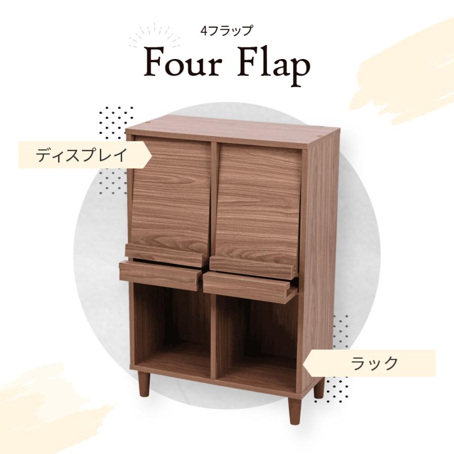 サイドボード モダン キャビネット 扉付き ディスプレイラック スリム ディスプレイ 収納 コンパクトキャビネット ミッドセンチュリー 幅60 リビング収納 a4 |  | 05