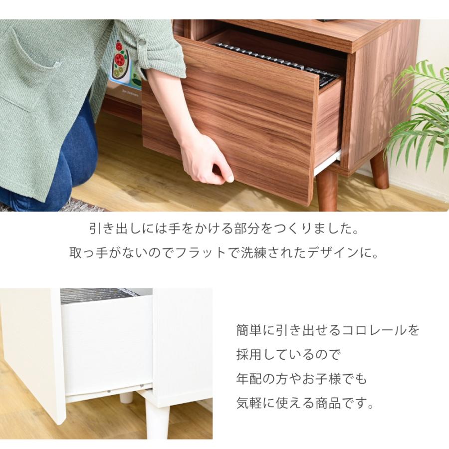 テレビボード 収納 ローボード テレビ台 北欧 リビングボード おしゃれ ディスプレイラック ブラウン ホワイト サイドボード モダン 脚付き TVラック |  | 09