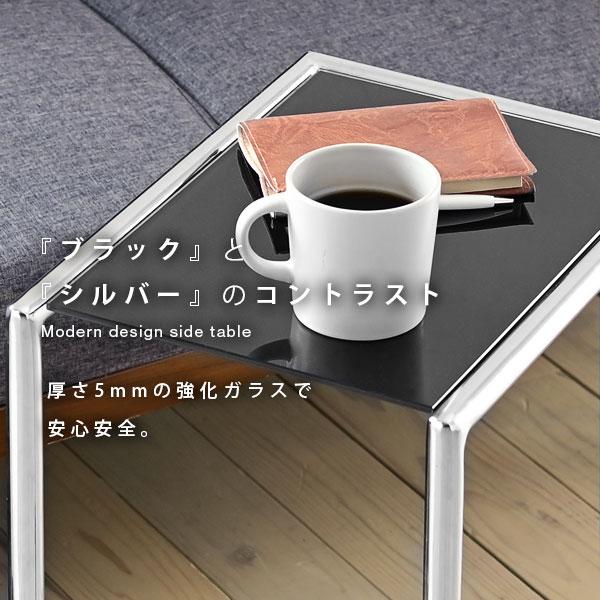 ベッドサイドテーブル スリム サイドテーブル キャスター 付き ベッド横テーブル ガラス コの字 ブラック ソファ サイドテーブル ベッド脇 高さ 調整 |  | 03