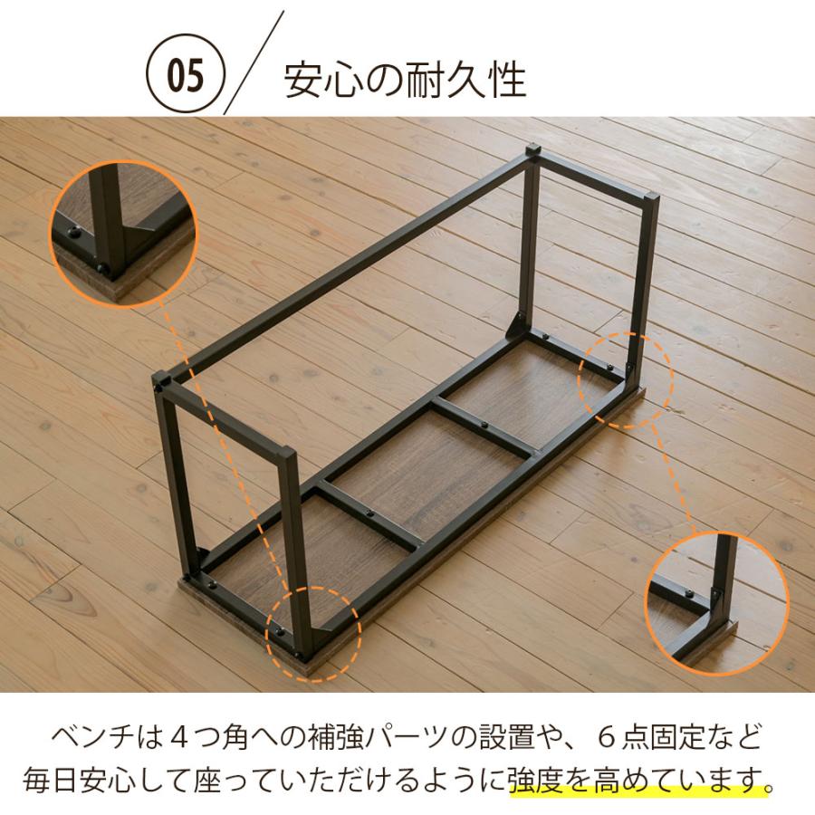 食卓テーブルセット 4点 折りたたみ テレワーク デスク 兼用 ダイニングテーブル コンパクト スツール ベンチ付き 90幅 |  | 16