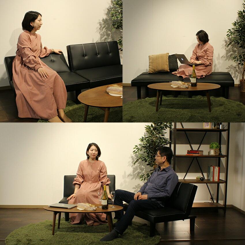 ソファベッド ソファ ソファー 分割可能 分割タイプソファベッド 幅820 奥行850 Sバネ ウレタンフォーム 合成皮革 I字 シンプル リビング |  | 07