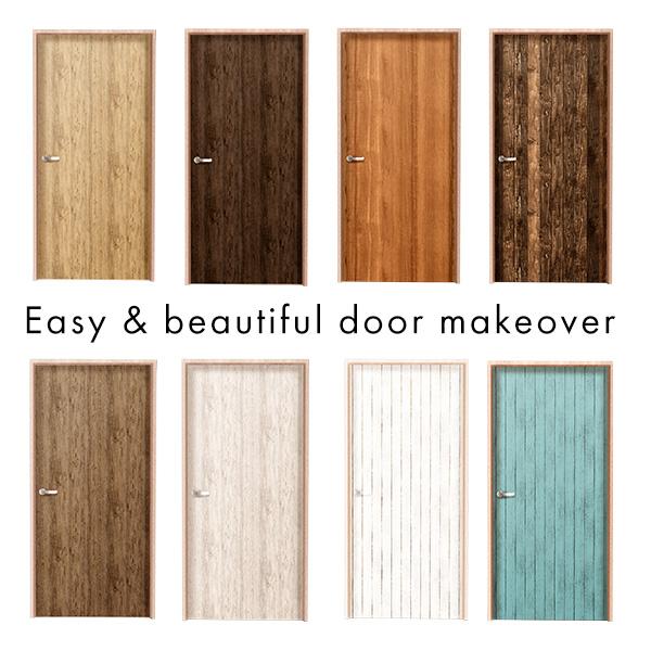 お手軽DIY！貼り直し可能なお手軽扉模様替えシート リメイク イメージチェンジ 室内ドア 防水 賃貸 おしゃれ かわいい |  | 03