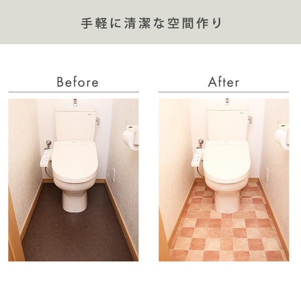 お手軽DIY！貼り直し可能なお手軽トイレ模様替えシート リメイク イメージチェンジ 防水 賃貸 おしゃれ かわいい |  | 03