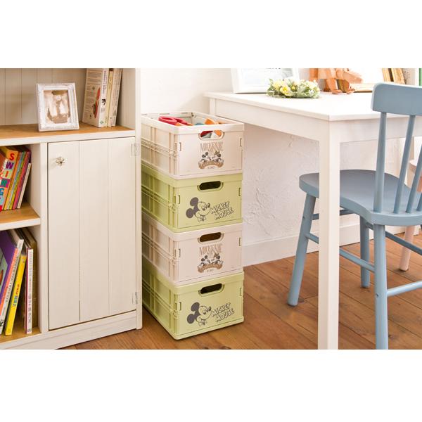 ディズニースタッキング ミニコンテナ 2個セット A4サイズ 折りたたみ リビングラック フォールディングコンテナ 収納箱 マルチラック 屋内 屋外 子供部屋 |  | 17