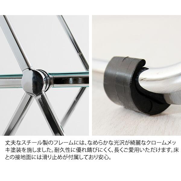 フォールディングチェアー  折りたたみチェアー 折畳みチェア 会議イス 椅子 スケルトン クリア ダイニングチェア リビング デスク ナチュラル テレワーク |  | 07