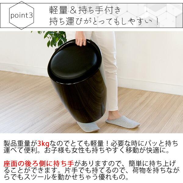 持ち手付き収納スツール 収納ボックス 腰掛け 椅子 イス いす チェアー 1人掛け キッチン リビング ボックス 収納付き おもちゃ箱 軽量 玄関 デスクチェアー |  | 06