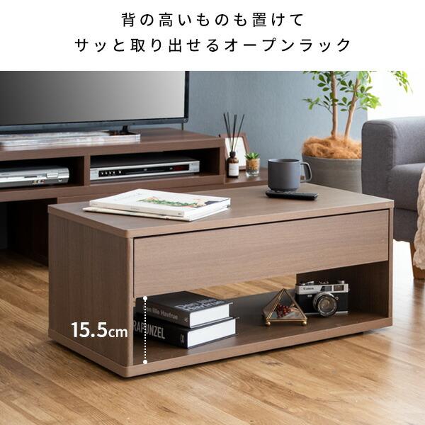 スクエアキャスターテーブル キャスター付き 引き出し収納 センターテーブル ローテーブル ソファー 机 作業台 おしゃれ モダン 北欧 Parana パラナ |  | 11