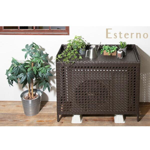 ラタン調 室外機カバー エアコン室外機カバー 節電効果 室外機 日よけ 日除け  ガーデンラック 花台 ガーデニング おしゃれ |  | 13