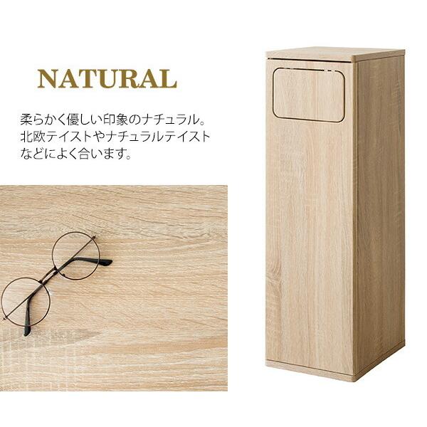 木製 プッシュ式 ダストボックス ゴミ箱 キッチンペール 45L 45リットル 幅25 奥行き30 キッチン 台所 大容量 くず入れ 省スペース スリム 家具調 隙間 縦型 |  | 17