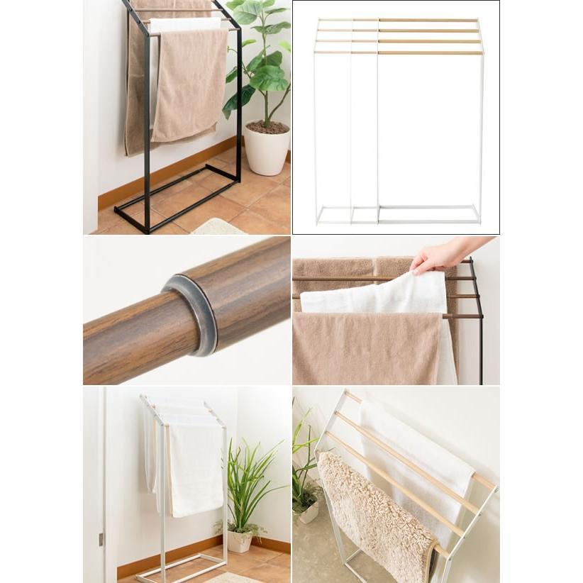 タオルスタンド 幅40〜65 伸縮タオルスラック バスタオル フェイスタオル タオル干し 洗面所 バスルーム スリム バスタオル掛け タオルハンガー 薄型 室内物干し |  | 01