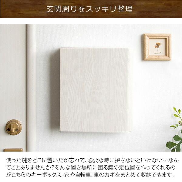 送料無料 キーボックス 壁掛け キーケース 鍵 収納 フック ボックス 紛失防止 鍵掛け 鍵かけ 鍵置き キーフック 壁面収納 玄関収納 ウォールボックス |  | 02