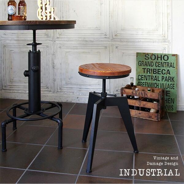 カウンターチェアー ヴィンテージ加工 天然木 ハイスツール バーチェア キッチン 台所 リビング ダイニングチェアー 腰掛け いす イス 椅子 チェアー |  | 08