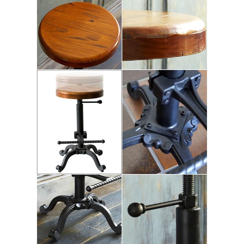 猫脚 カウンターチェアー ヴィンテージ加工 脚置き付き ハイスツール バーチェア キッチン 台所 リビング ダイニングチェアー 腰掛け いす イス 椅子 チェア |  | 01