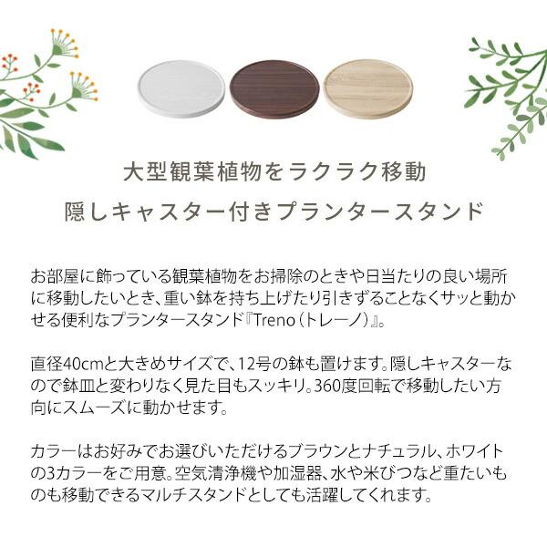 プランタースタンド 室内 キャスター付き 丸 移動 おしゃれ フラワースタンド インテリア 鉢台 観葉植物 Treno トレーノ |  | 01