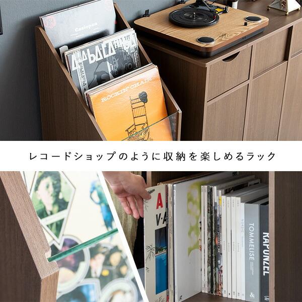 レコードラックディスプレイ ラック レコード 収納ラック 収納棚 リビング 収納 レコード収納 Calmato カルマート |  | 02