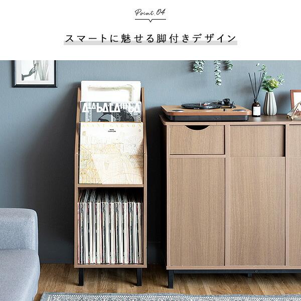 レコードラックディスプレイ ラック レコード 収納ラック 収納棚 リビング 収納 レコード収納 Calmato カルマート |  | 08