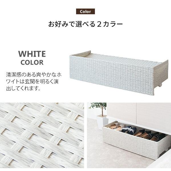 人工ラタン シューズカート キャスター付き 幅80cm 玄関収納 シューズワゴン シューズラック  シューズラック下収納 コンパクト 靴箱 下駄箱 隙間収納 アジアン |  | 12