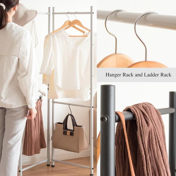 ラダーパーテーション ハンガ―ラック ラダーラック スリム 省スペース おしゃれ 衣類収納 収納 ディスプレイ 衣類整理 北欧 CULORU クロル |  | 02