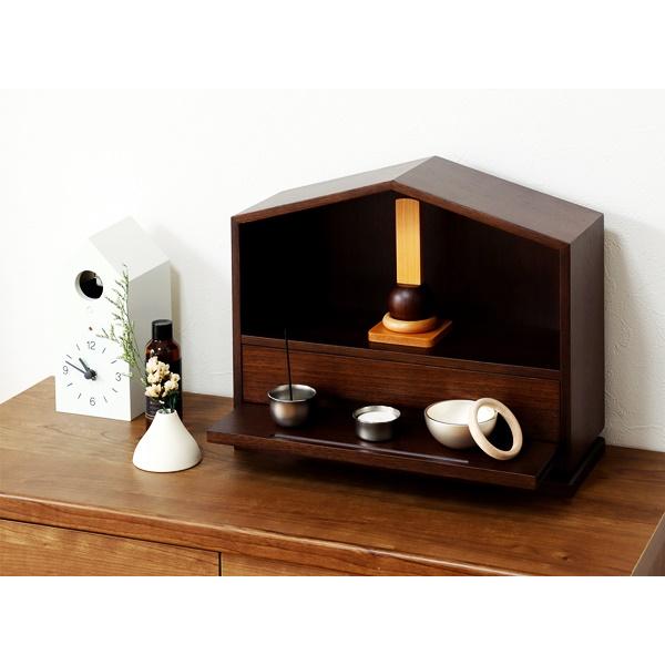 ミニ仏壇 コンパクト 天然木 完成品 省スペース 桐材 Tsuzuri ツヅリ インテリア 木製 おしゃれ 引き出し ナチュラル ブラウン 仏具 遺影 小さい ミニサイズ | ブランド登録なし | 06