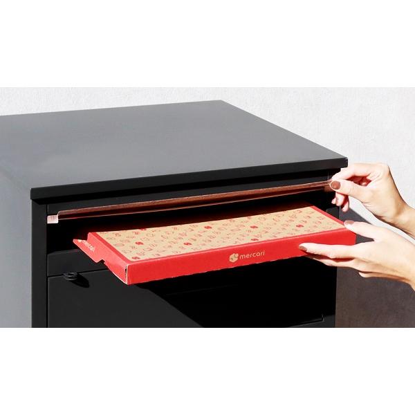 宅配ボックス ポスト付 郵便受け おしゃれ メールボックス 一戸建て 屋外 置き配 北欧 カントリー- 置き型 Jake-ジェイク ディムグレー シルバー 木目 モダン | ブランド登録なし | 08