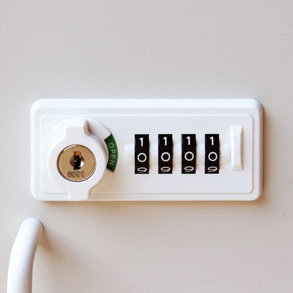 宅配ボックス付ポスト 郵便ポスト おしゃれ スタンドポスト 宅配ボックス 郵便受け 北欧 レトロ モダン アンティーク 鍵付き ダイヤル錠 グリーン グレージュ | ブランド登録なし | 09