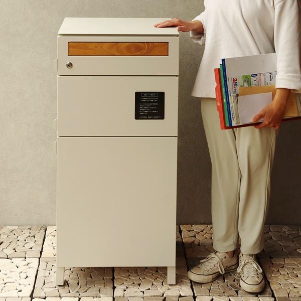 宅配ボックス付ポスト 宅配2段タイプ 一戸建て 宅配ポスト 郵便ポスト 大容量 大型 鍵付き 一体型 メールボックス 置き型ポスト スタンドポスト おしゃれ |  | 13