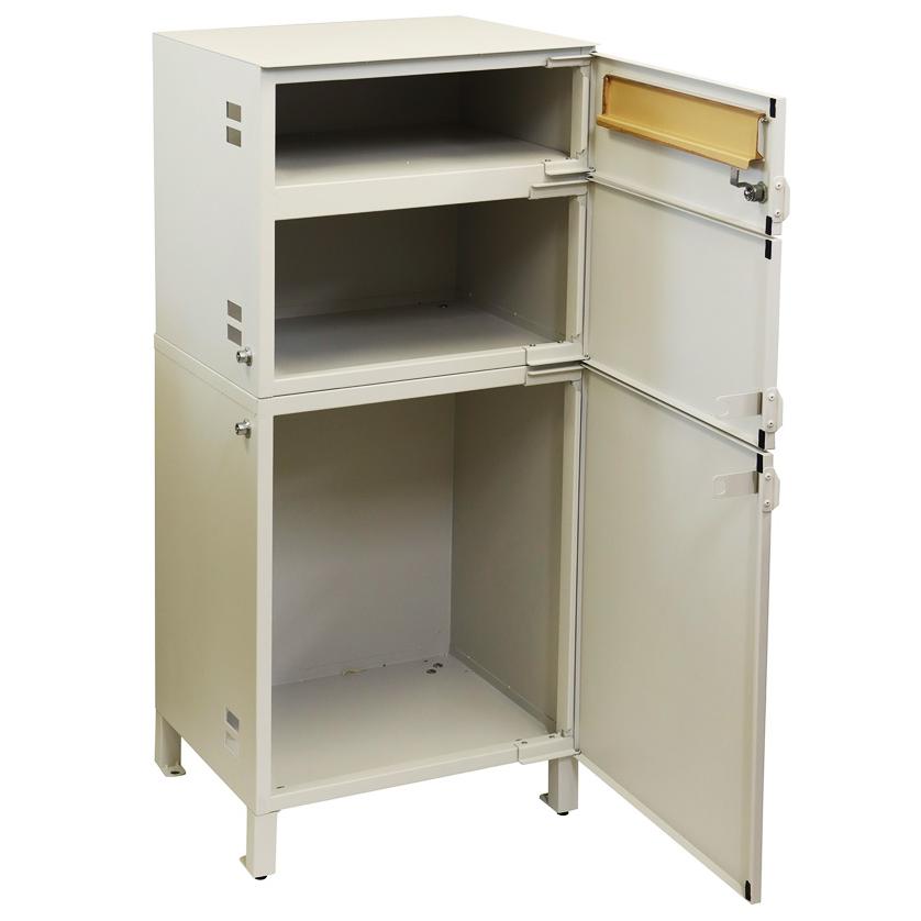 宅配ボックス付ポスト 宅配2段タイプ 一戸建て 宅配ポスト 郵便ポスト 大容量 大型 鍵付き 一体型 メールボックス 置き型ポスト スタンドポスト おしゃれ |  | 14