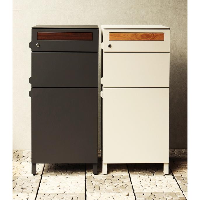 宅配ボックス付ポスト 宅配2段タイプ 一戸建て 宅配ポスト 郵便ポスト 大容量 大型 鍵付き 一体型 メールボックス 置き型ポスト スタンドポスト おしゃれ |  | 03