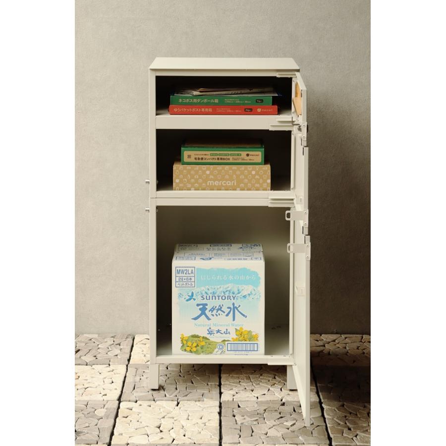 宅配ボックス付ポスト 宅配2段タイプ 一戸建て 宅配ポスト 郵便ポスト 大容量 大型 鍵付き 一体型 メールボックス 置き型ポスト スタンドポスト おしゃれ |  | 08