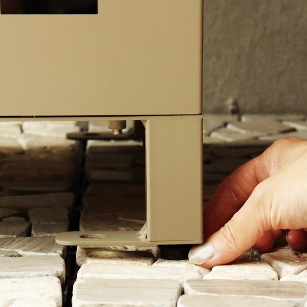 宅配ボックス ポスト付 郵便受け 鍵付き おしゃれ メールボックス 一戸建て 屋外 置き配 北欧 カントリー ダークグレー ミルクティーベージュ 木目 モダン | ブランド登録なし | 14