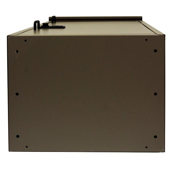 宅配ボックス ポスト付 郵便受け 鍵付き おしゃれ メールボックス 一戸建て 屋外 置き配 北欧 カントリー ダークグレー ミルクティーベージュ 木目 モダン | ブランド登録なし | 19