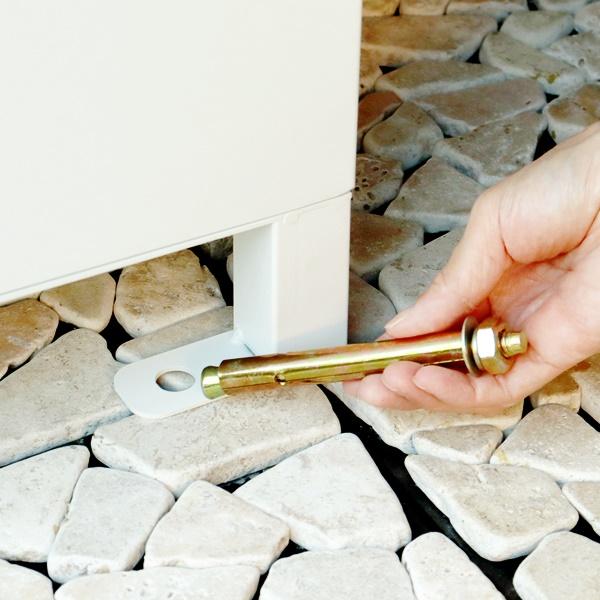 宅配ボックス付ポスト ポスト付宅配ボックス スタンドポスト 宅配BOX 置き型 自立 郵便ポスト 鍵付き おしゃれ 北欧 モダン レトロ ダークグレー ホワイト 木目 | ブランド登録なし | 14