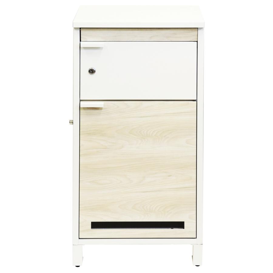 宅配ボックス付ポスト ポスト付宅配ボックス スタンドポスト 宅配BOX 置き型 自立 郵便ポスト 鍵付き おしゃれ 北欧 モダン レトロ ダークグレー ホワイト 木目 | ブランド登録なし | 16