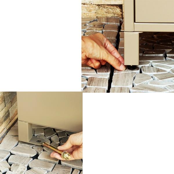 宅配ボックス付ポスト 郵便ポスト 郵便受け ポスト一体型 宅配ポスト メールボックス 宅配BOX 一戸建て用 自立式 スタンドタイプ ネイビーブルー ベージュ | ブランド登録なし | 13