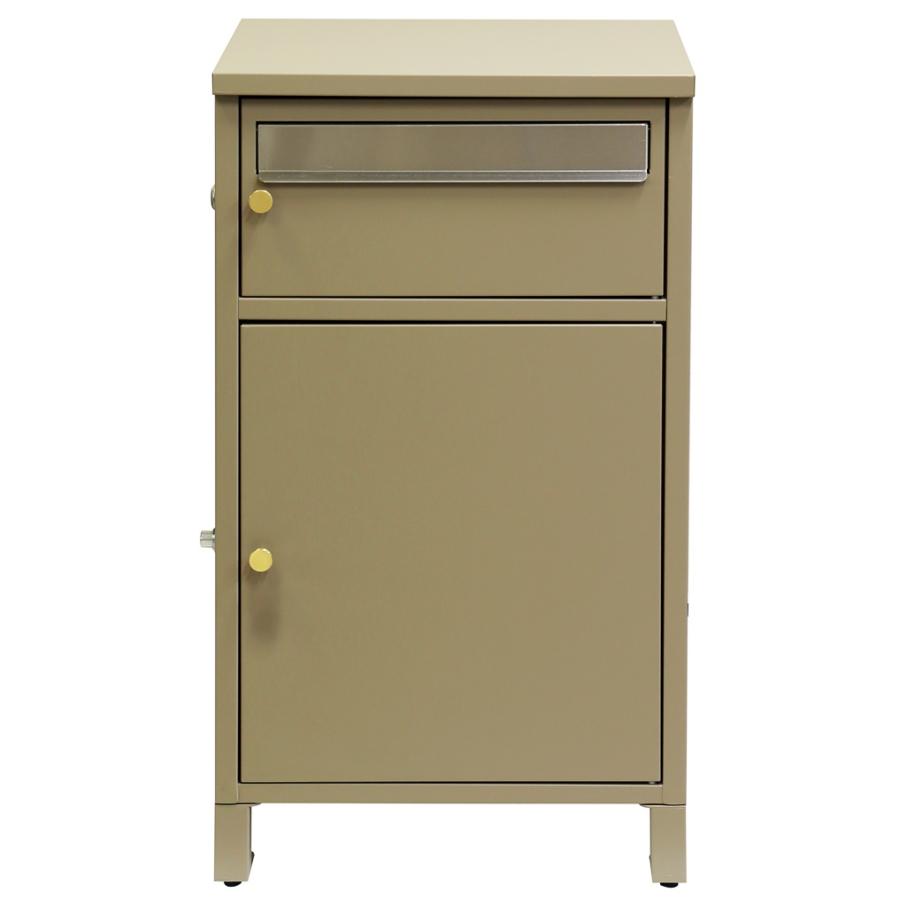 宅配ボックス付ポスト 郵便ポスト 郵便受け ポスト一体型 宅配ポスト メールボックス 宅配BOX 一戸建て用 自立式 スタンドタイプ ネイビーブルー ベージュ | ブランド登録なし | 16