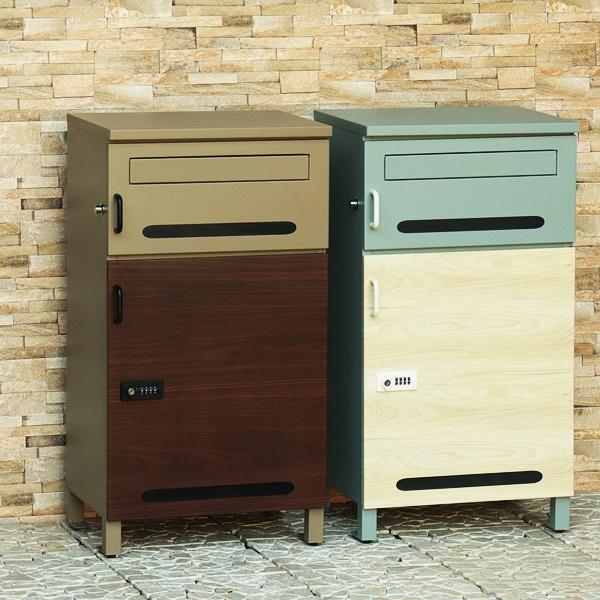 宅配ボックス付ポスト 郵便ポスト 郵便受け ポスト一体型 宅配ポスト メールボックス 宅配BOX 一戸建て用 自立式 置き型 屋外 ベージュ ブルーグレー 置き配 | ブランド登録なし | 11